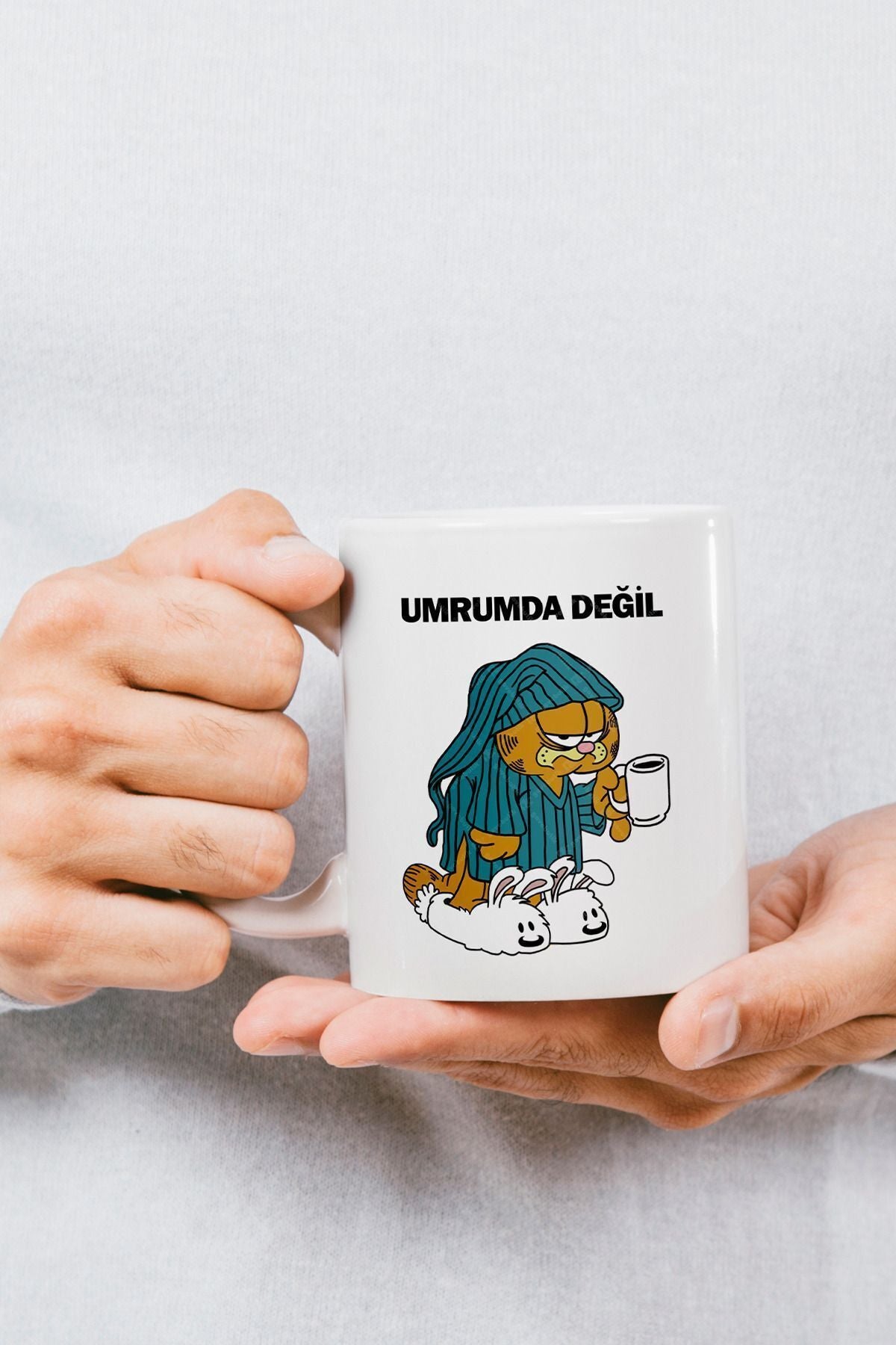 Umrumda Değil Garfield Baskılı Kupa Bardak