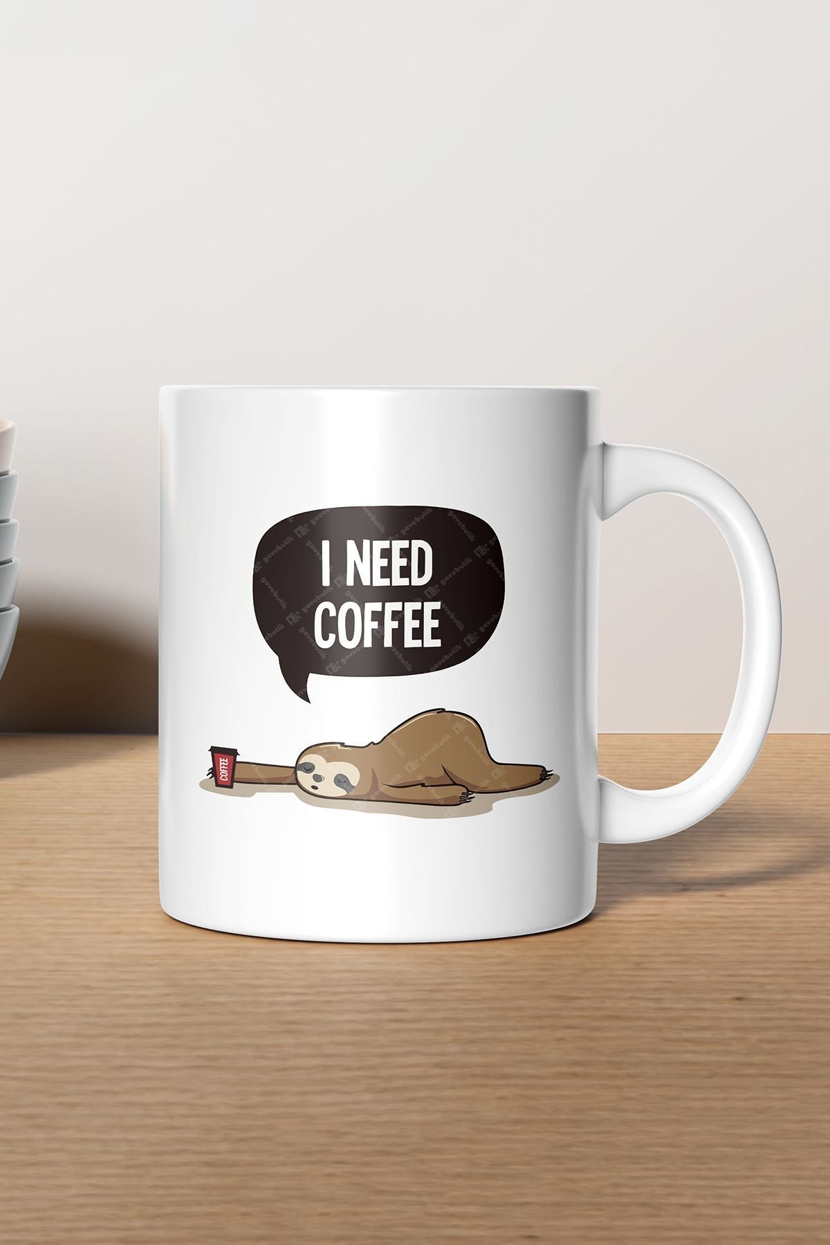 "ı Need Coffee" Baskılı Kupa Bardak