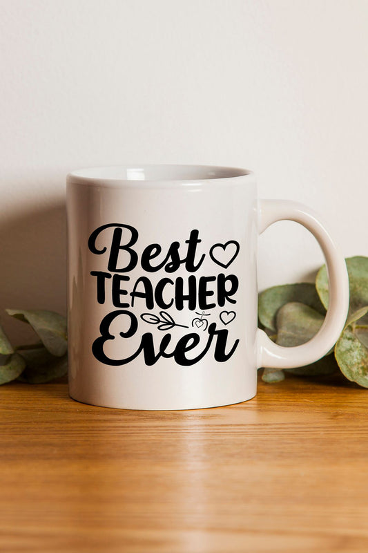 "best Teacher Ever" Baskılı Öğretmenler Gününe Özel Hediyelik Kupa Bardak