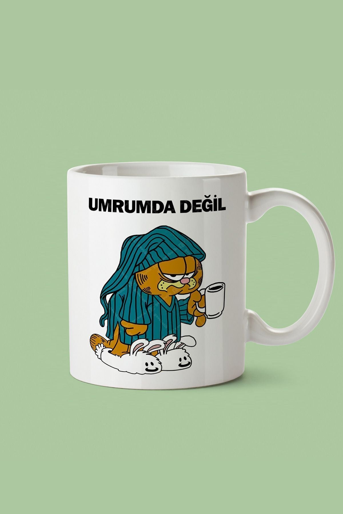 Umrumda Değil Garfield Baskılı Kupa Bardak