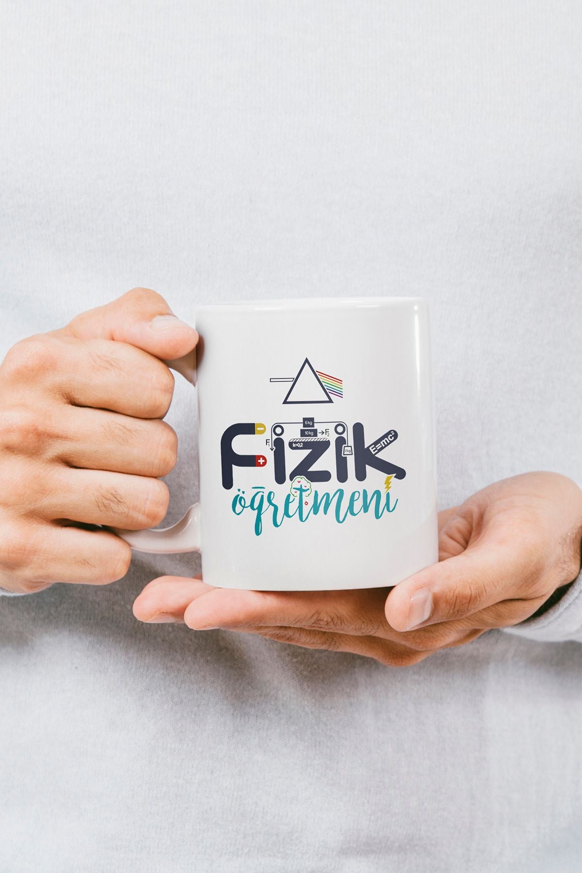 "fizik Öğretmeni" Baskılı Öğretmenler Gününe Özel Hediyelik Kupa Bardak