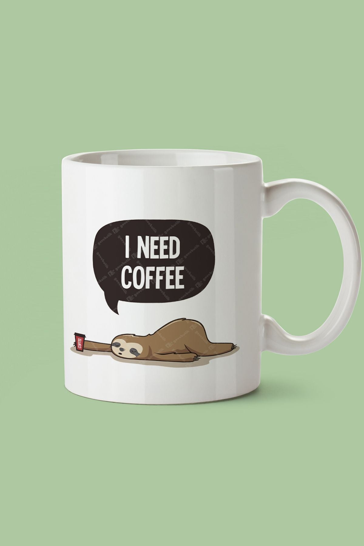 "ı Need Coffee" Baskılı Kupa Bardak