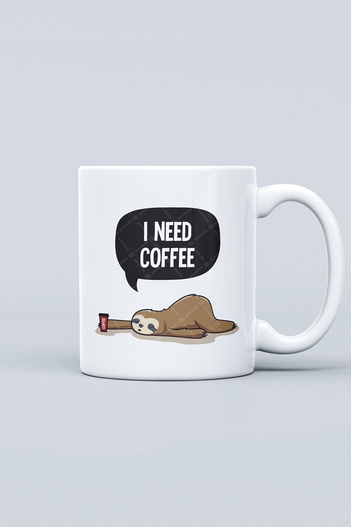 "ı Need Coffee" Baskılı Kupa Bardak