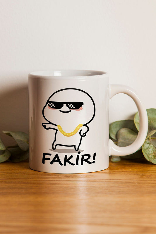 "Fakir" Çizgi Karakter Baskılı Hediyelik Kupa Bardak