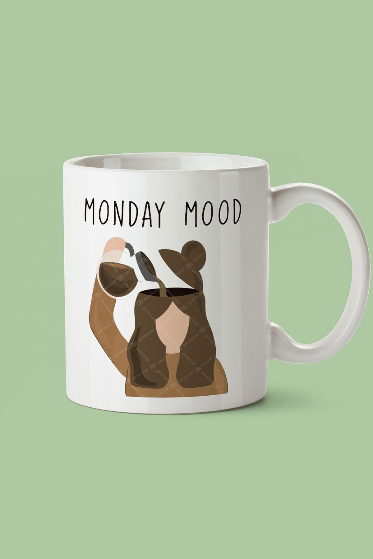 "monday Mood" Baskılı Kupa Bardak