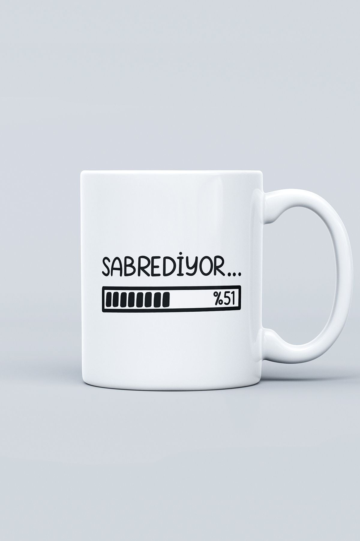 "sabrediyor…" Baskılı Kupa Bardak